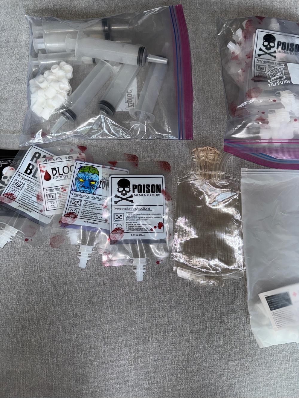 Halloween Horror Party Fillable Drink Bags